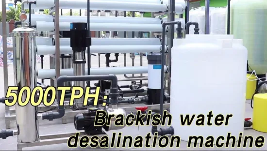 Usine de traitement de l'eau RO filtre système d'osmose inverse traitement de l'eau salée souterraine usine de dessalement Machine de purification de l'eau 108t
